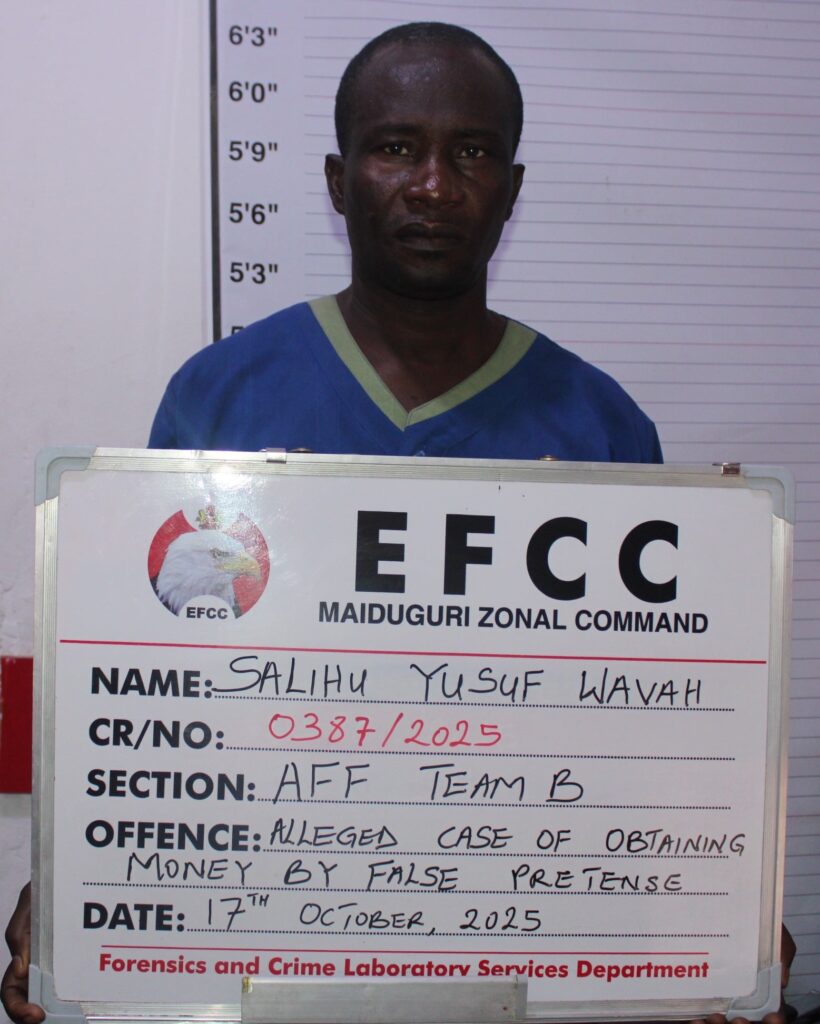 EFCC Arraigns One for ₦20m Fraud in Maiduguri