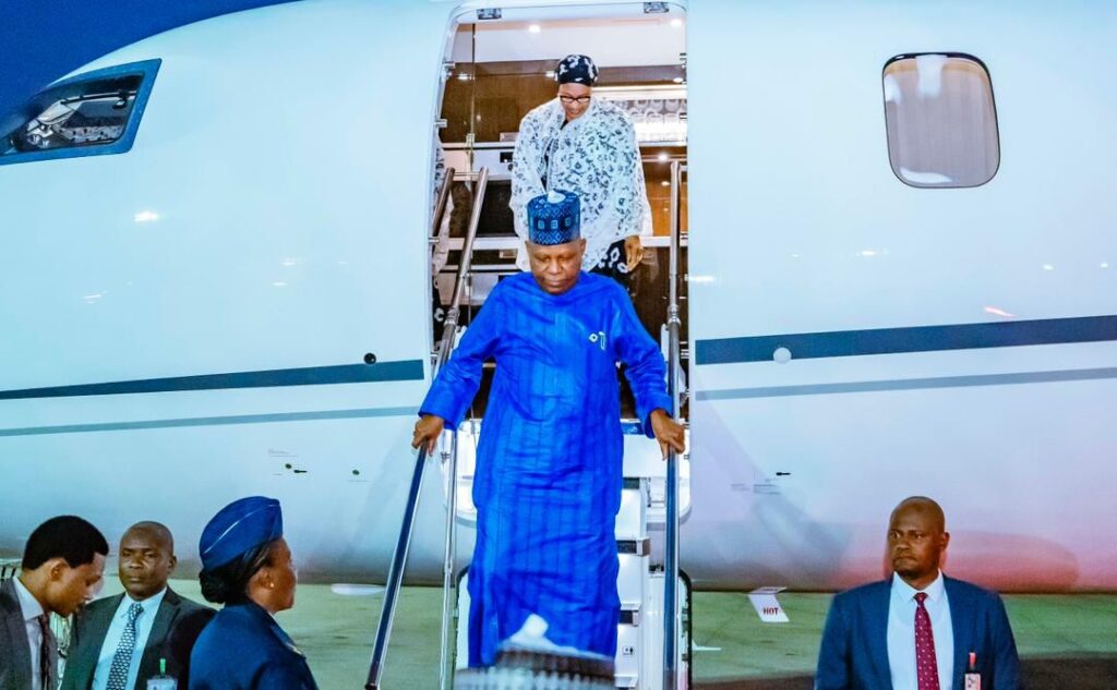 Shettima Returns to Abuja from AU Summit in Ethiopia